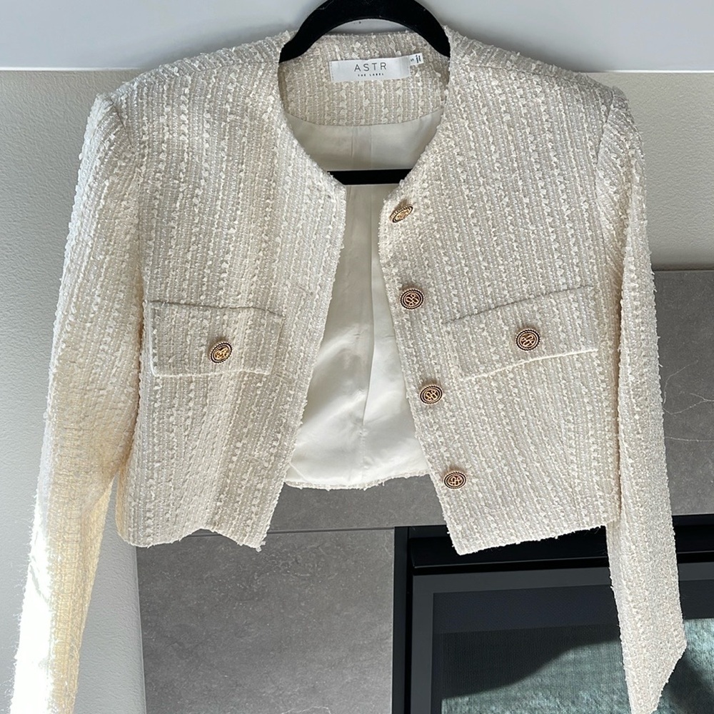 ASTR the label cropped jacket